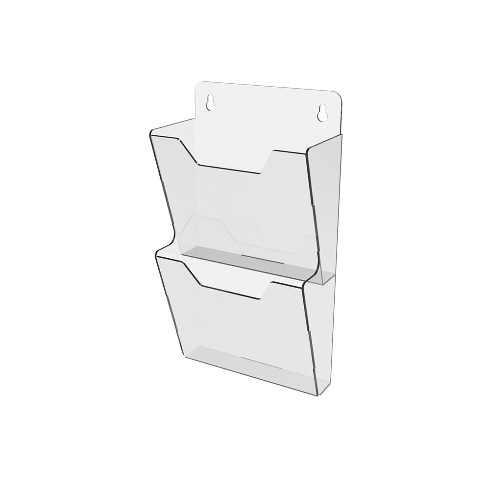 Porta folletos de bolsillo A4 vertical de 2 años