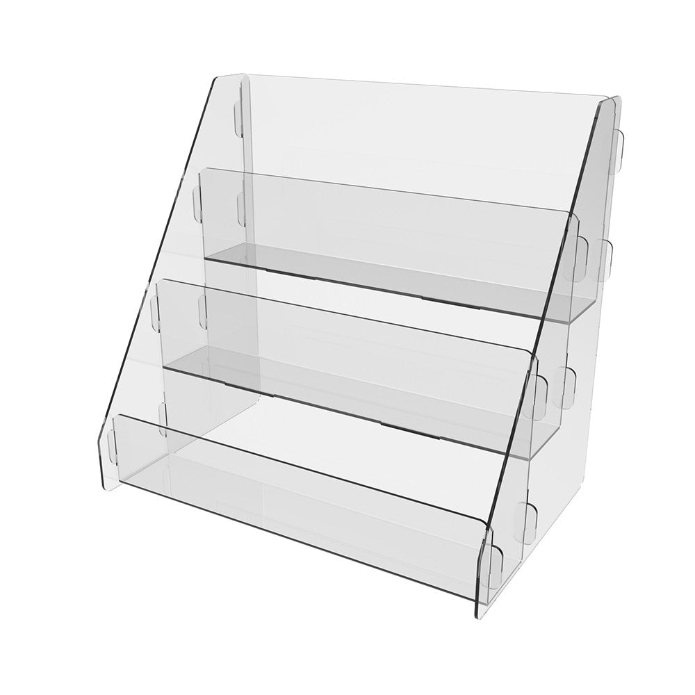 Acrylic Risers Display Stands, 3 Tier Perfume Organizer, Display Shelf for nail polish botles & Versatile Cupcake for manicure saloon, Display Risers for Figures, Dessert Shelves for Party for Decoration 205x135x195