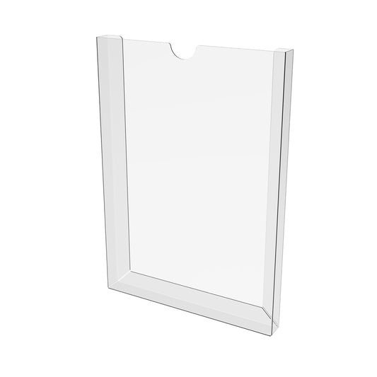 Vertical brochure holder, Document holder  A4, brochure display 210x297x20mm, with mounting tape PET 0.7