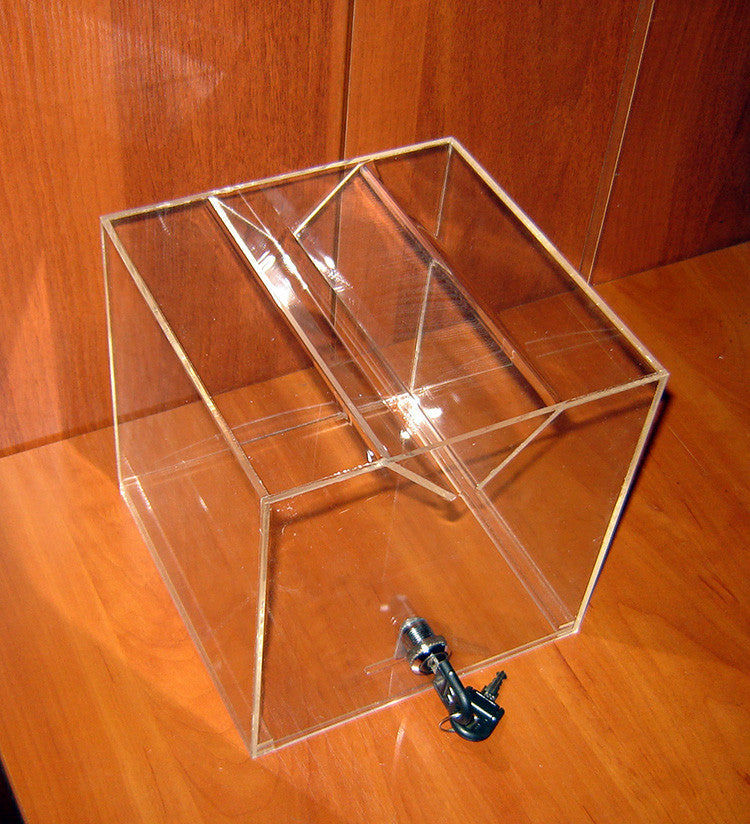 Donation box 200x200x200 wide slot