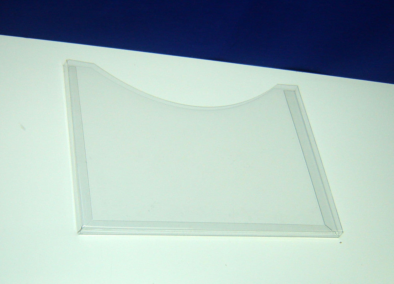 Vertical brochure holder, Document holder  A4, brochure display 210x297x10mm, without mounting tape PET 0.7