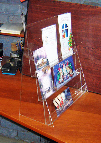 stand for postcards, brochures, booklets