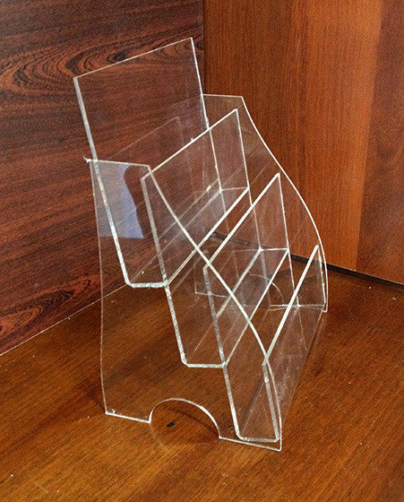 Set 2 pieces, Desktop Brochure Holder A5, Acrylic Stand For Brochures  300x214x150mm,  Advertising Display Holder, Acrylic Display For Brochures, Stand For Brochures And Flyers,  Acrylic  Paper Holder