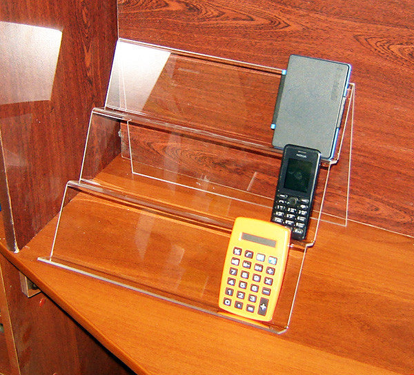 Three-tier slide for phones and smartphones