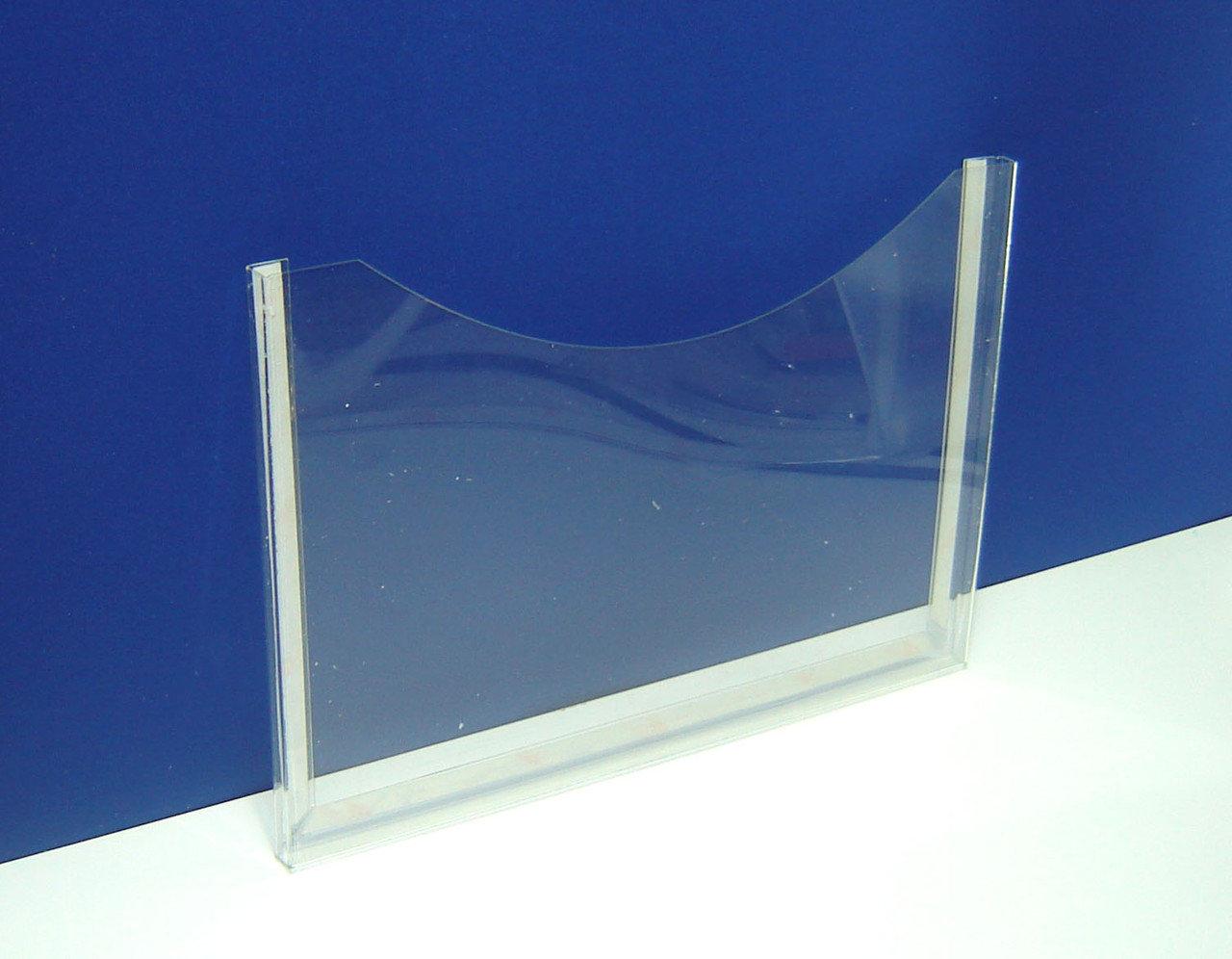 Vertical brochure holder, Document holder  A4, brochure display 210x297x10mm, without mounting tape PET 0.7