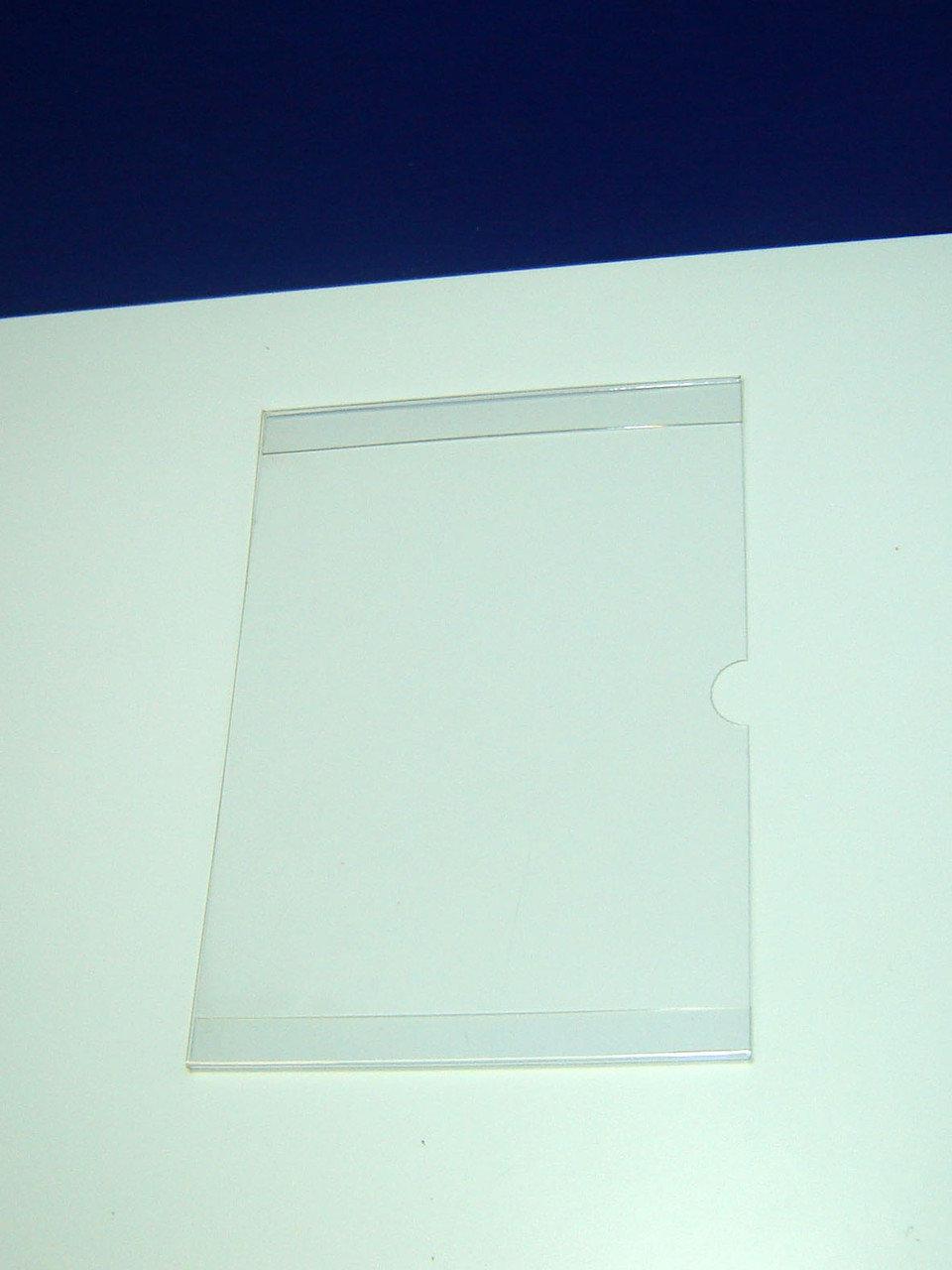 Vertical Paper holder A5 format 148x210mm, PET 0.7mm, document display, without mounting tape