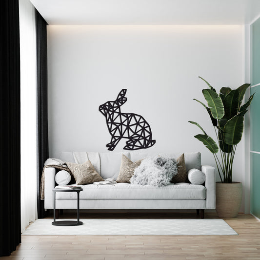 Decorative wall panel made of wood “Hare”