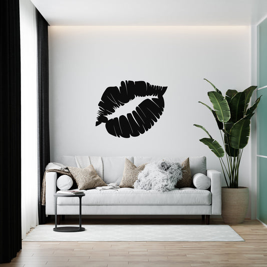 Designer wall panel made of wood “Lips”