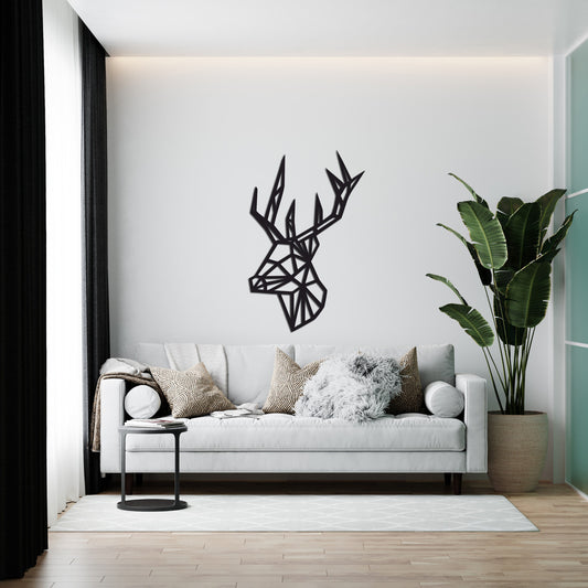 Decorative geometric wall panel “Deer”