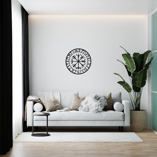 Vegvisir – Wooden wall decor