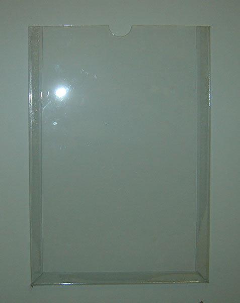 Document holder  A4 vertical with mounting tape, wall mount paper desplay