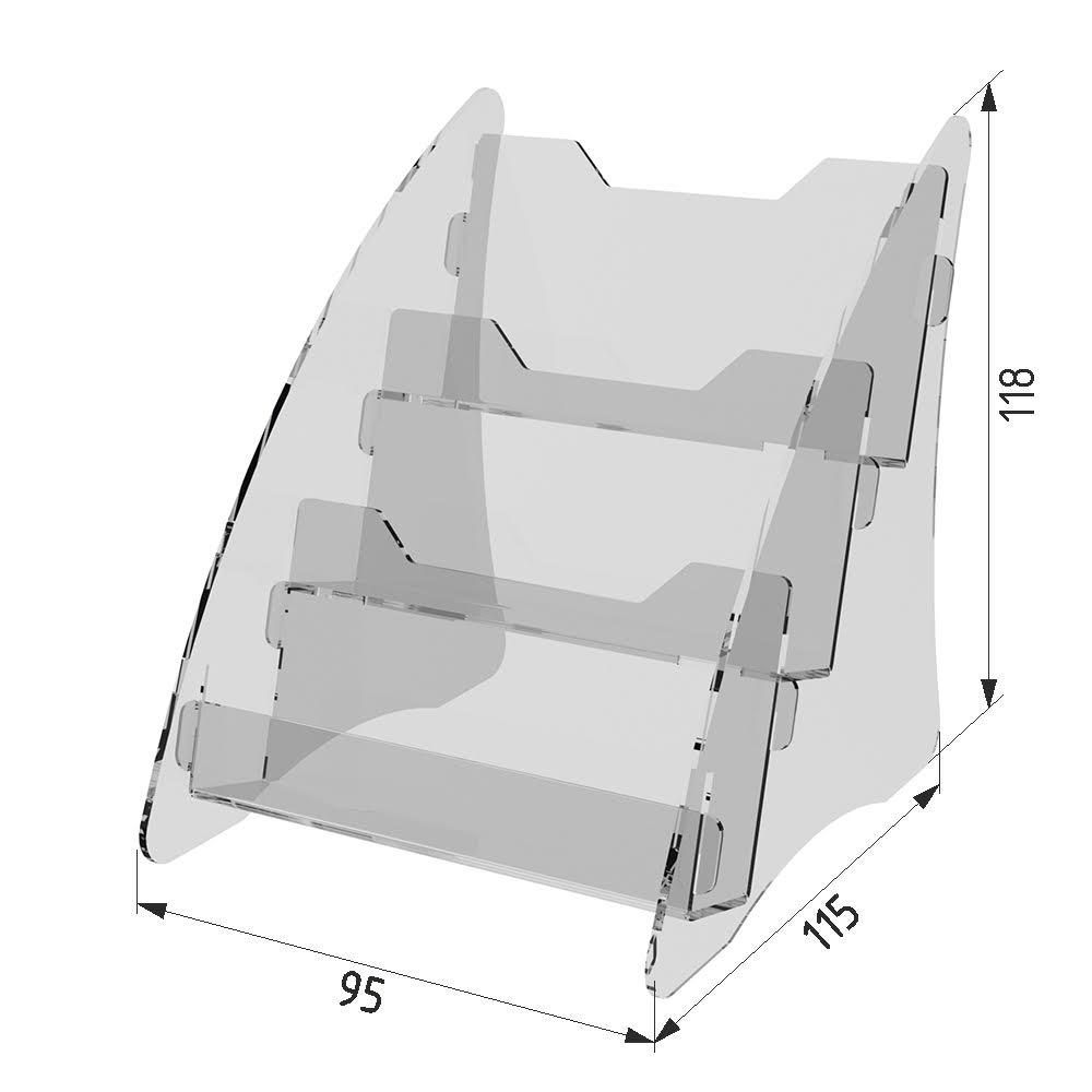 Business card holder desktop 3 steps