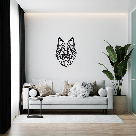 Wolf – Polygonal wooden wall decor