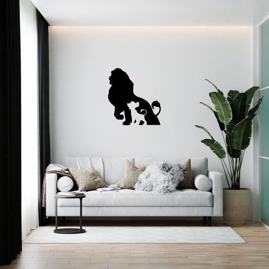 Stylish wall decor wooden panel “Lion Cub”