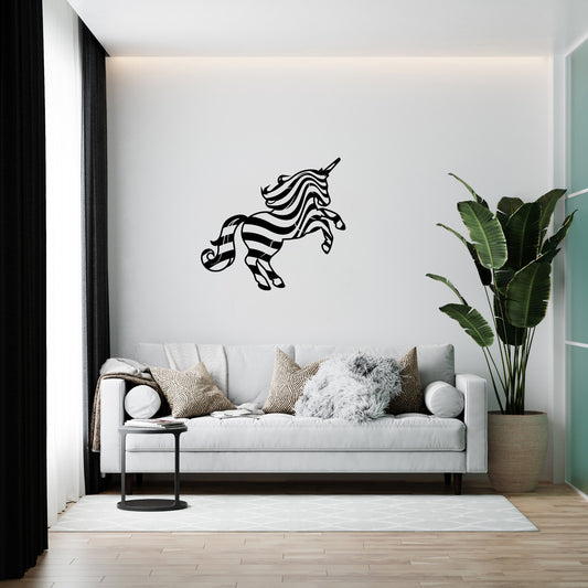 Designer wall panel made of wood “Unicorn”