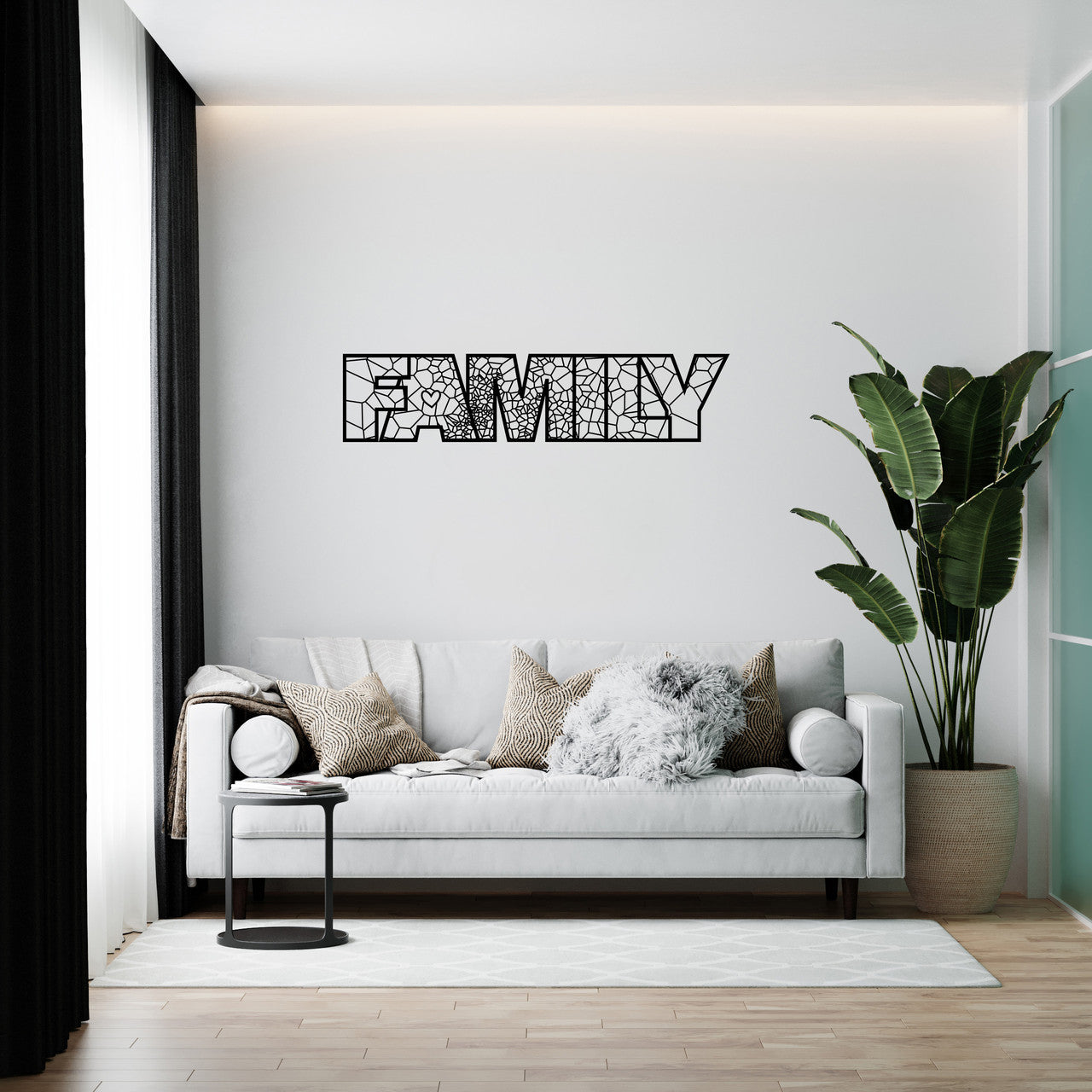 Familia – Decoración de pared de madera