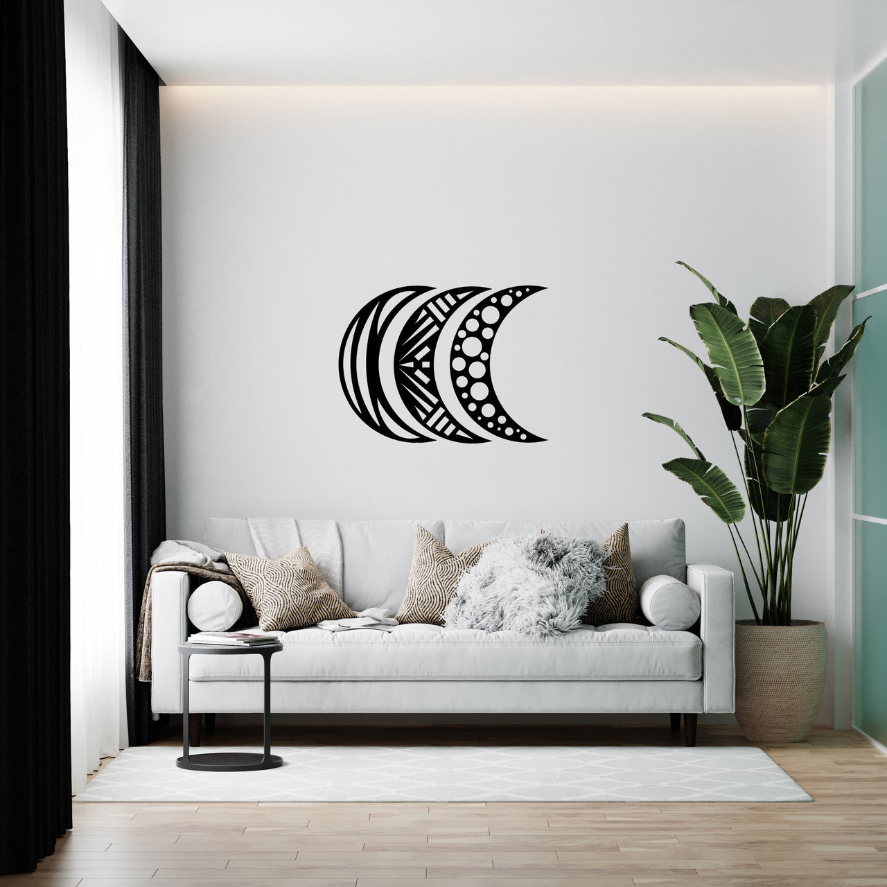 Wooden wall decor “Three Moons”