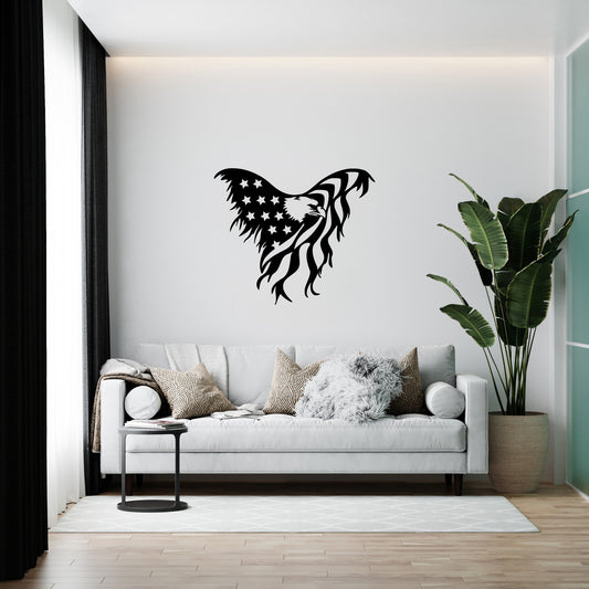 Stylish wall decor wooden panel “American Eagle”