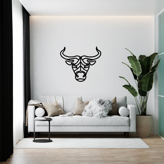 Bull (Taurus) – Polygonal wooden wall decor