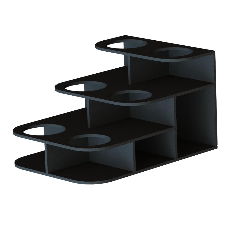 stand for syrups, black 220*305*175 mm, d - 7.5 cm