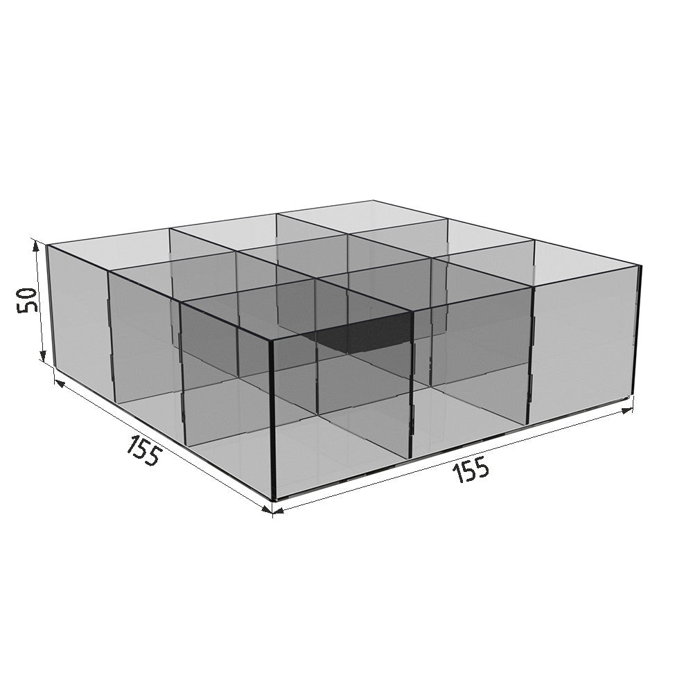 Acrylic box for 9 cells