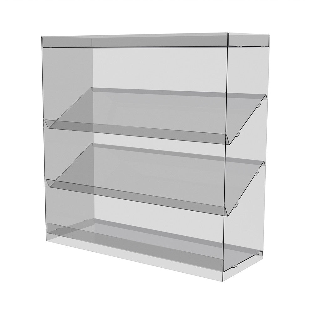 display stand for candy bars, tabletop, 4 shelves, 400x400x150