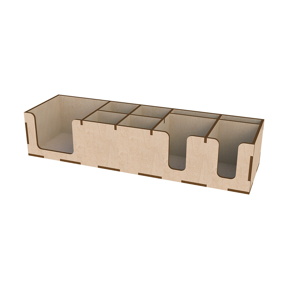 wooden organizer 48x14 cm