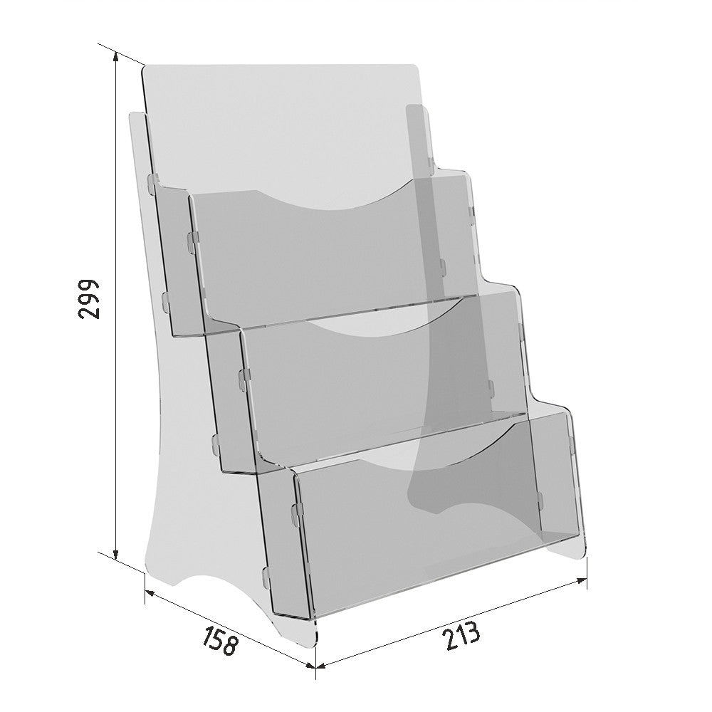 Stand 2 for booklets A5 213x149x295