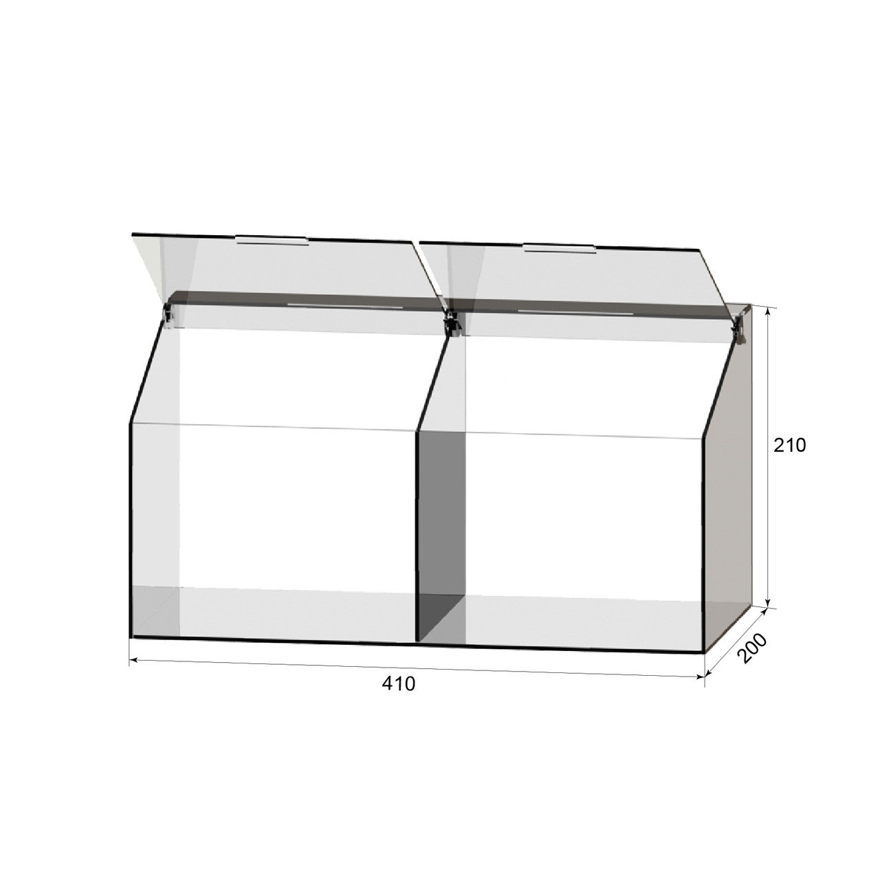 dispenser for marmalade, snacks, nuts 2 cells