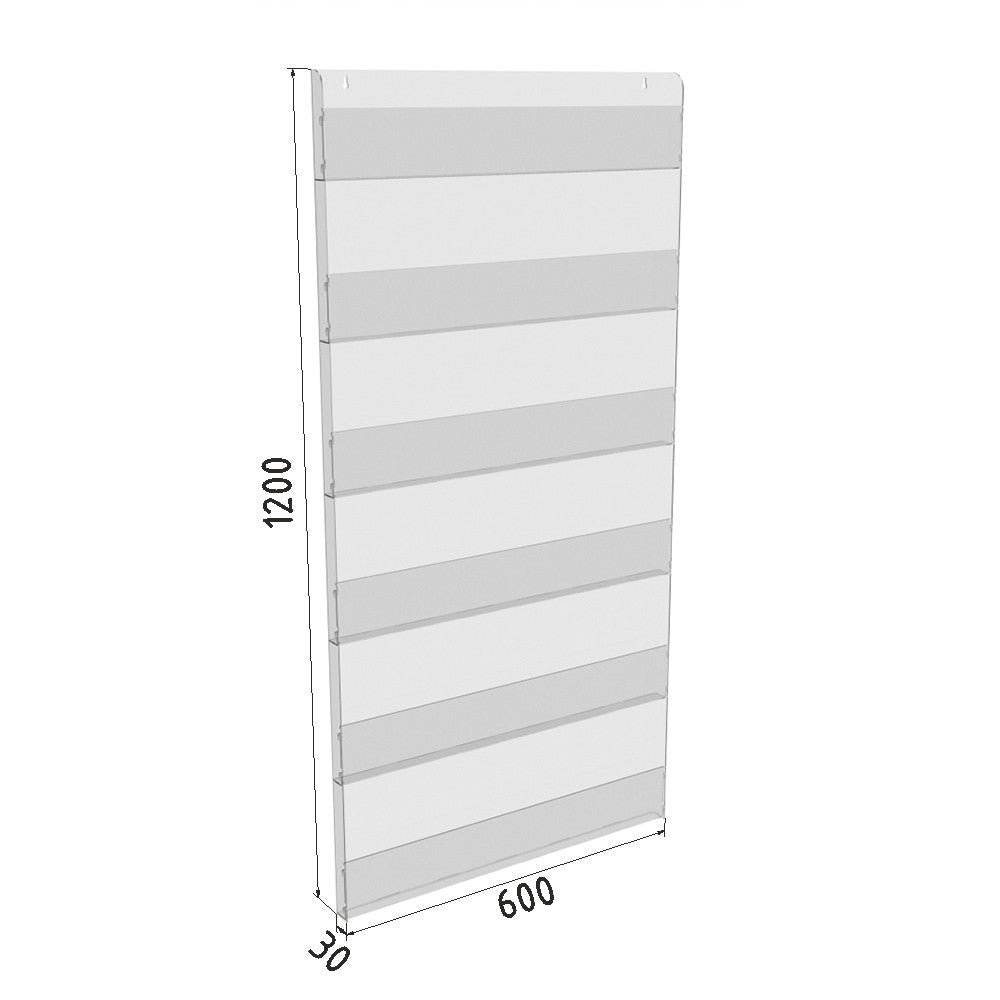 6-tier shelf 1200x600x30