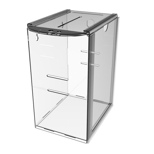 donation box with lock 152x120x212 with slots and A5 pocket