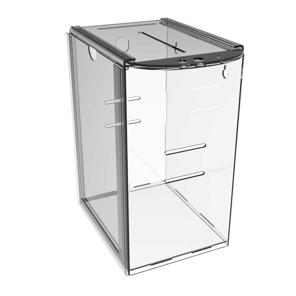 donation box with lock 152x120x212 with slots and A5 pocket