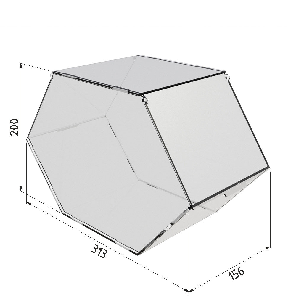 double-sided dispenser for snacks, nuts 1 cell