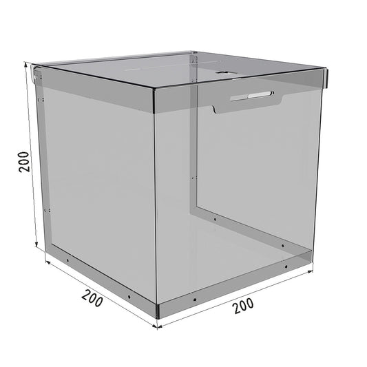 Donation box 200x200x200 PET 1.5 mm
