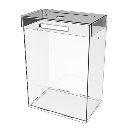 box for collecting money 160x230x110 mm. Volume 4 liters.