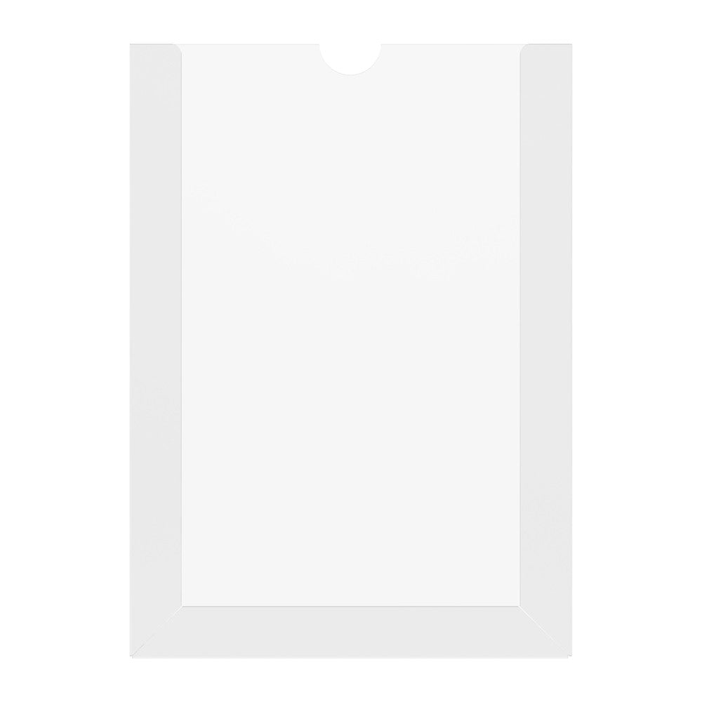 Vertical paper holder A5 format 148x210mm, PET 0.7mm, document display, with mounting tape