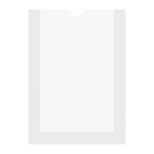 Vertical paper holder A5 format 148x210mm, PET 0.7mm, document display, with mounting tape