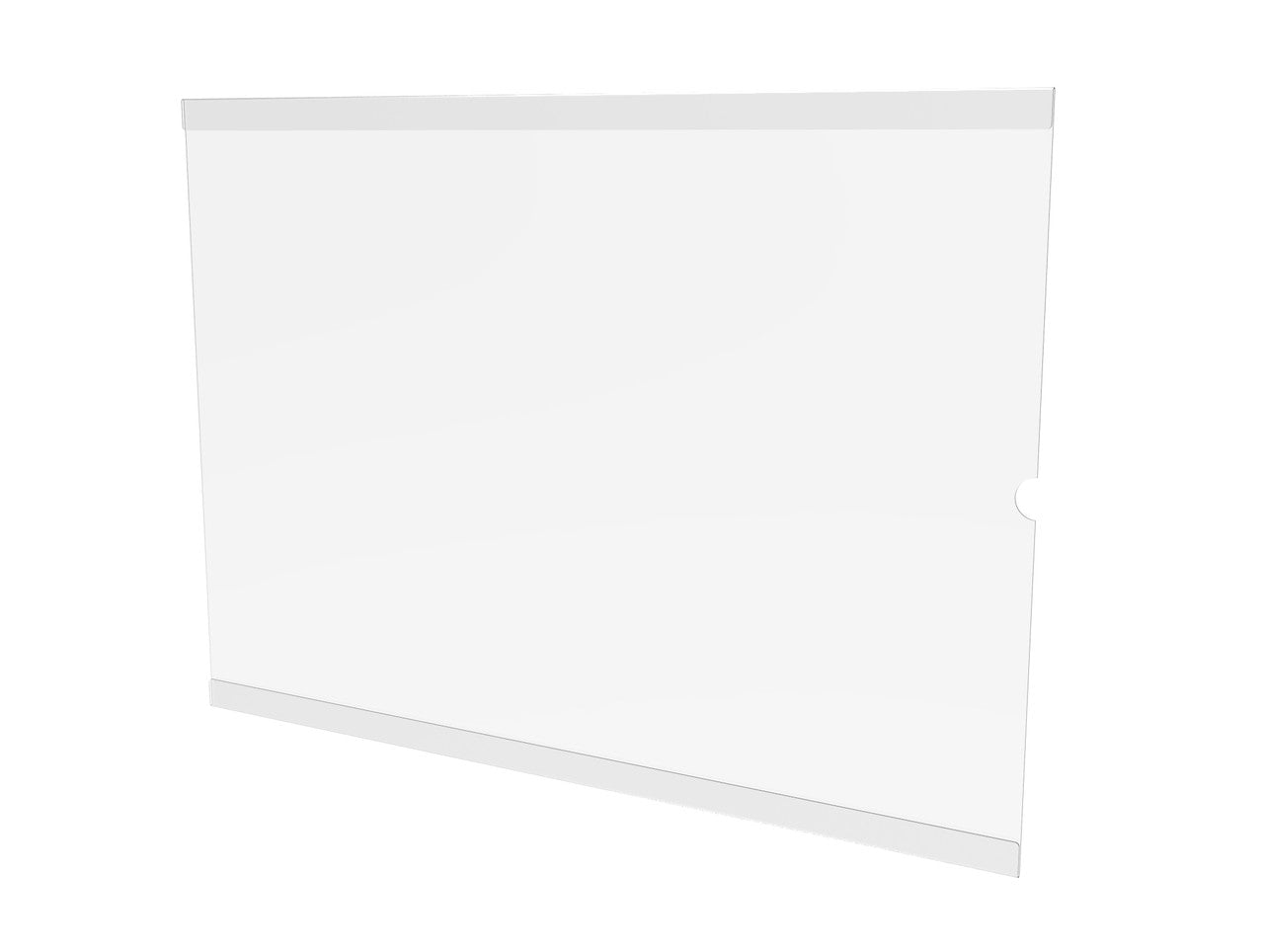 Horizontal paper holder A3, Document display 420x297mm, Poster display, Information pocket No. 2 with mounting tape