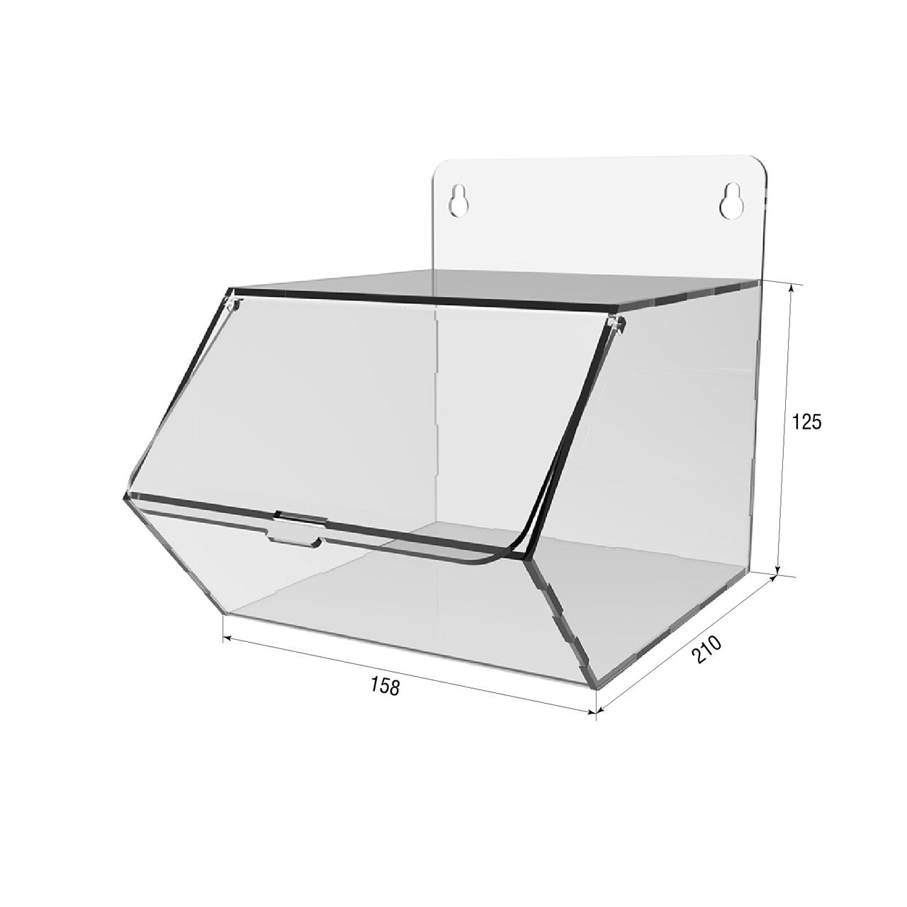 vertical dispenser for marmalade, snacks, nuts 1 cell