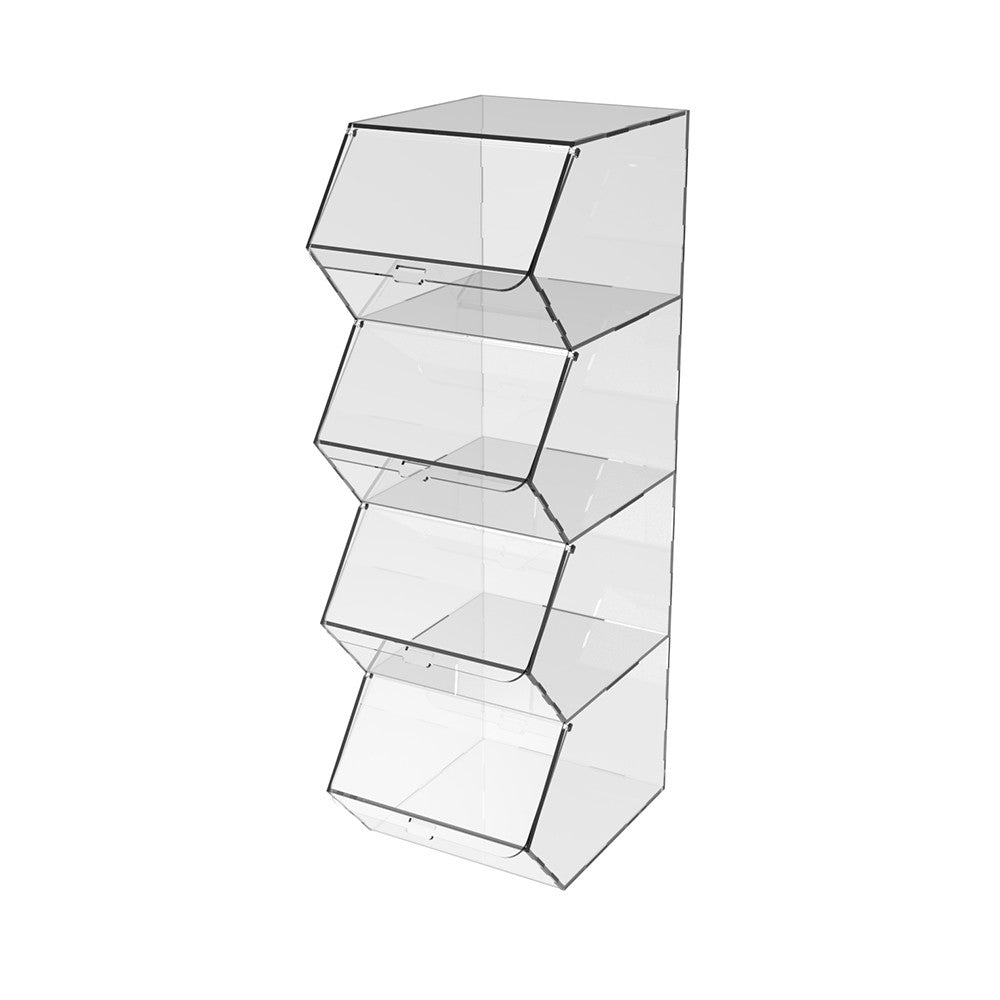 vertical dispenser for marmalade, snacks, nuts 4 cells