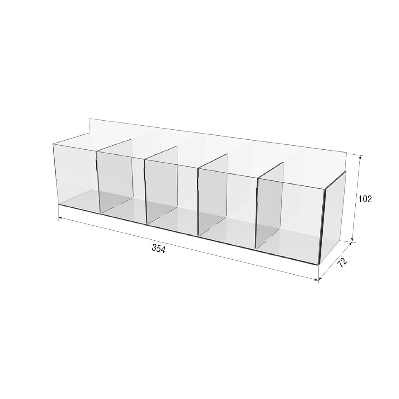 Tray for 5 cells