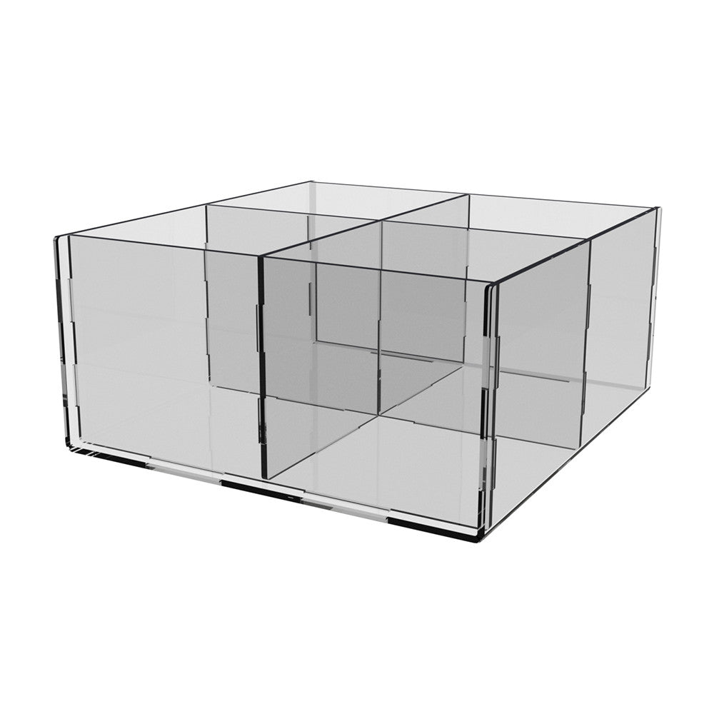 Acrylic box 4 cells 104x110x50