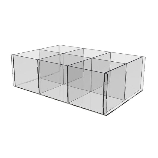 Acrylic box 6 cells 162x110x50