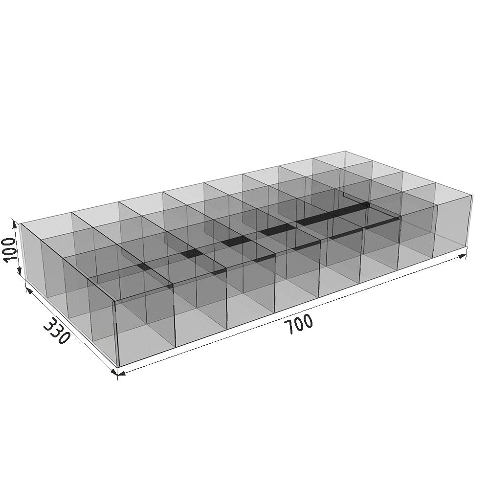 32-cell box for erasers and small items