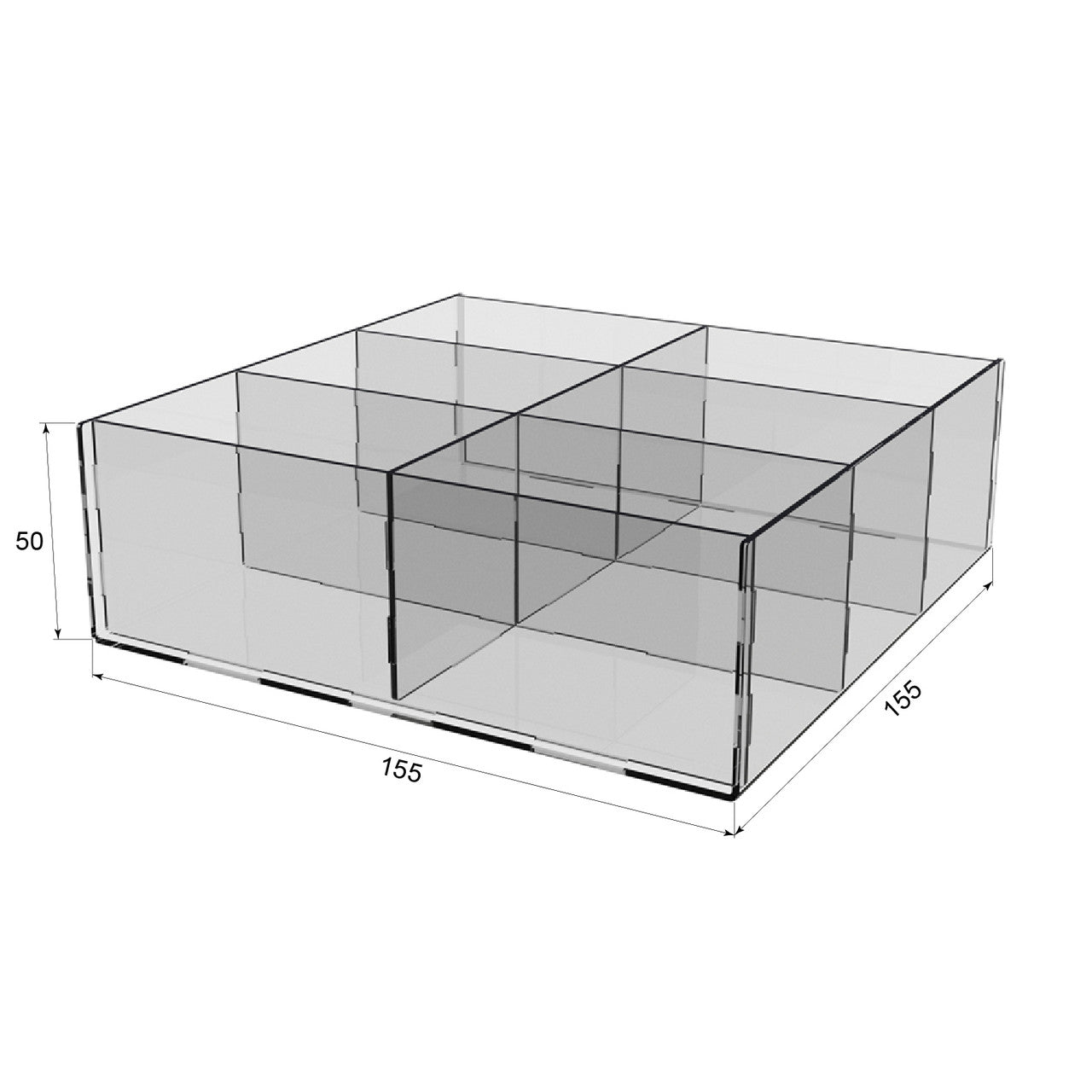 Box 155x155x50 6 cells