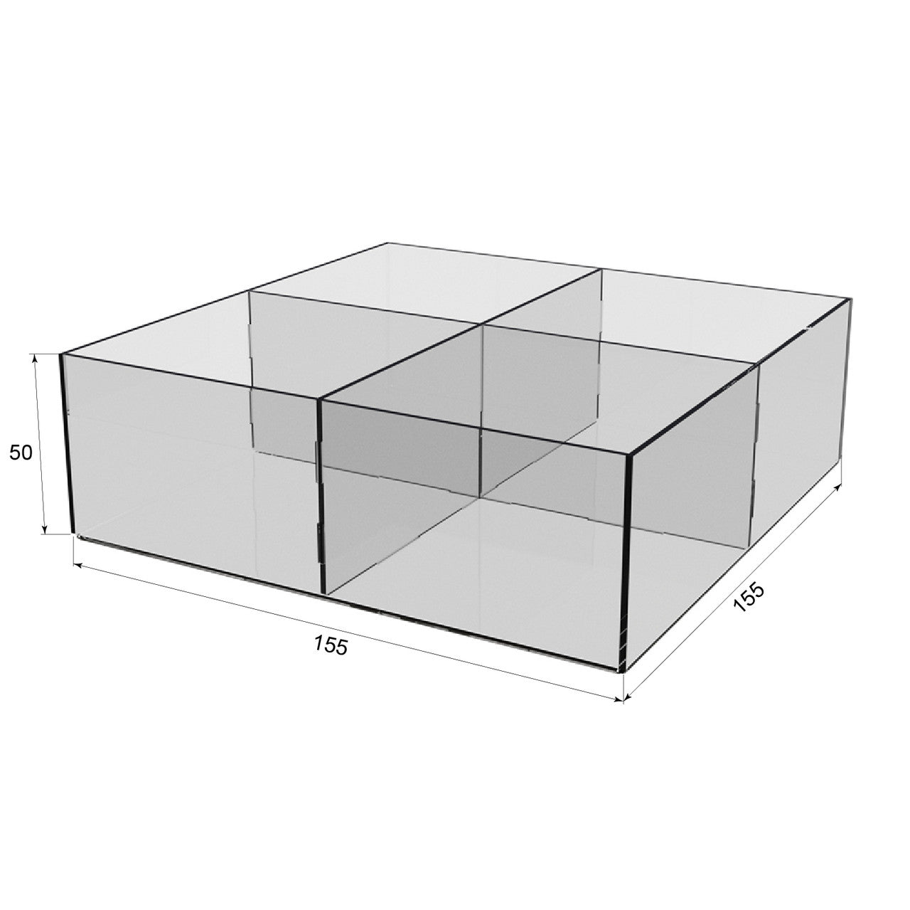 Box 155x155x50 4 cells