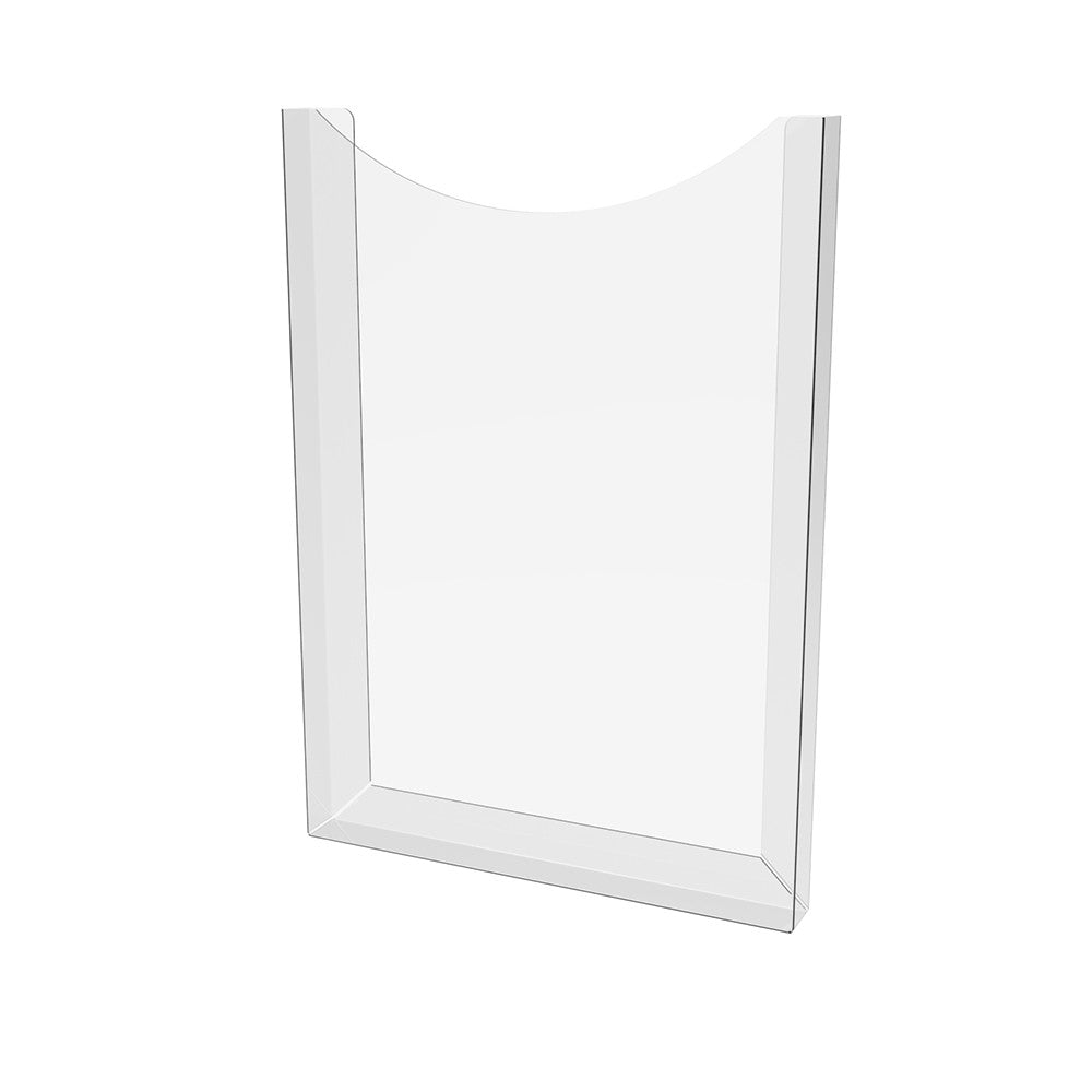 Vertical brochure holder, Document holder  A4, brochure display 210x297x10mm, without mounting tape PET 0.7