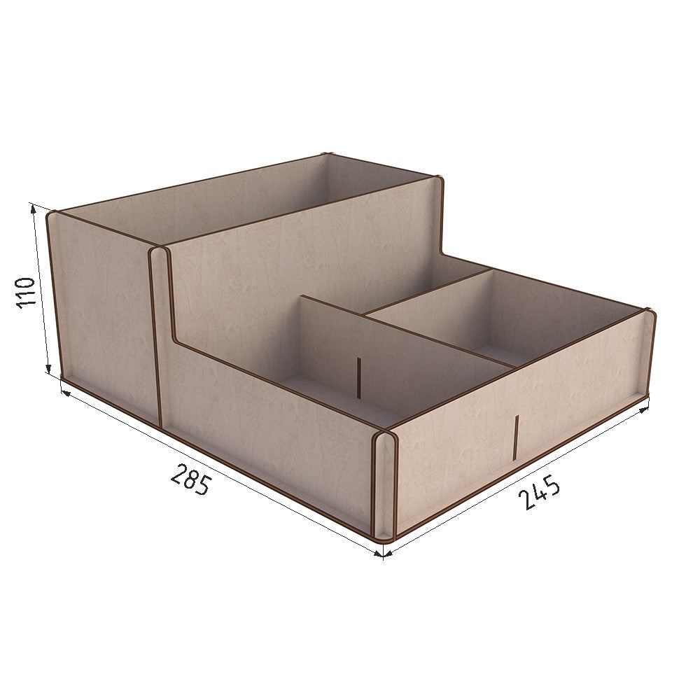 Bar organizer 285x245x110 - 3 mm plywood