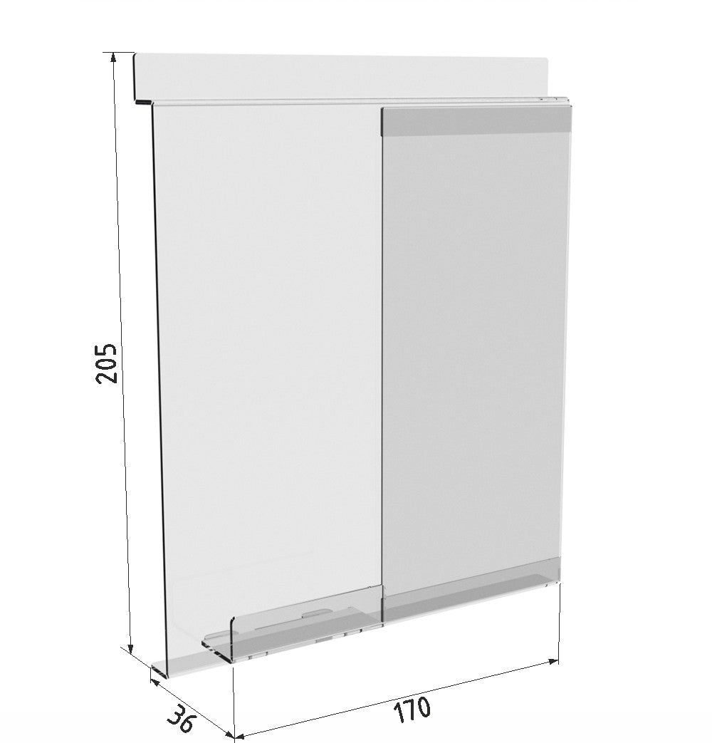 Smartphone stand for economy panel with description