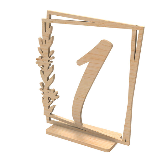 Wooden table numbers 2